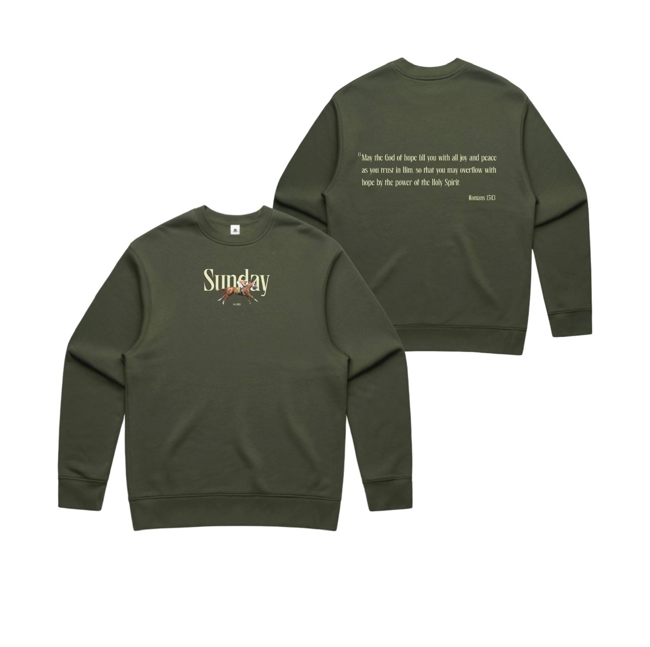 Romans 15:13 crewneck