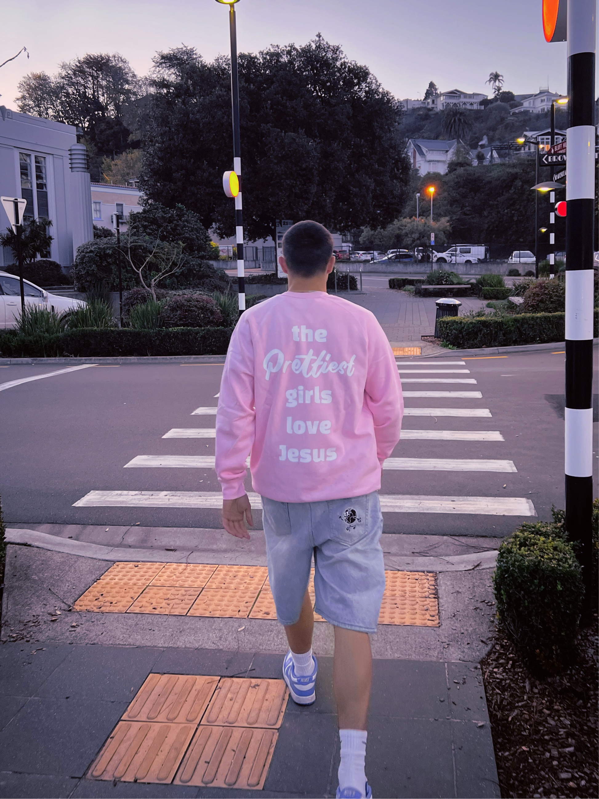 Prettiest girls love Jesus crewneck